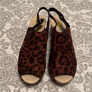 Volatile Suede Animal Print wedges